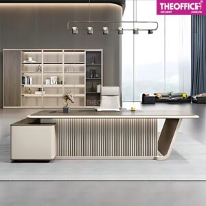 Bàn Làm Việc Giám Đốc Gỗ MDF Phủ Melamine TO-BV10