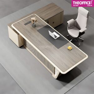 Bàn Làm Việc Giám Đốc Gỗ MDF Phủ Melamine TO-BV10