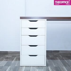 Bàn Làm Việc Ikea 2 Chân Tủ Màu Trắng Nâu TO-BL05