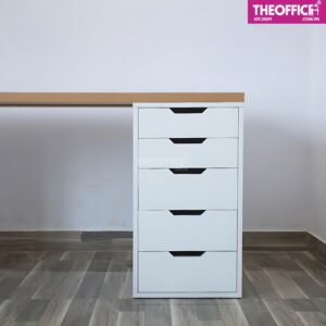 Bàn Làm Việc Ikea Màu Trắng Vàng Đẹp Gỗ MDF TO-BL50