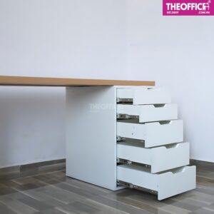 Bàn Làm Việc Ikea Màu Trắng Vàng Đẹp Gỗ MDF TO-BL50