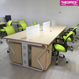 Bàn Làm Việc Nhân Viên Văn Phòng Phủ Melamine TO-BV12