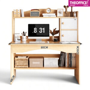 Bàn Làm Việc Tại Nhà Chân Sắt Phủ Melamine TO-BL56