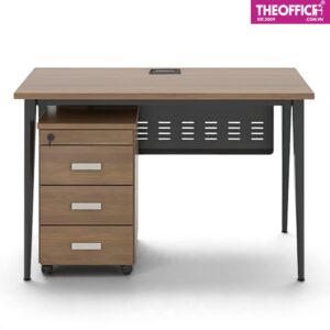 Bàn Làm Việc Văn Phòng Chân Sắt Phủ Melamine TO-BL60