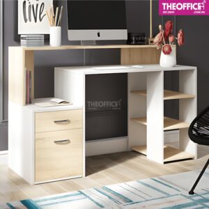 Bàn Làm Việc Máy Tính Hai Tầng Phủ Melamine TO-BL59