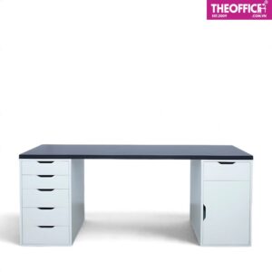 Bàn Máy Tính 2 Chân Tủ 5 Và 2 Ngăn Gỗ MDF TO-BL06