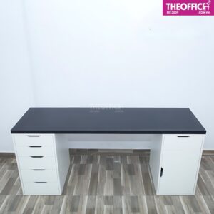 Bàn Máy Tính 2 Chân Tủ 5 Và 2 Ngăn Gỗ MDF TO-BL06