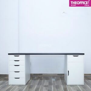 Bàn Máy Tính 2 Chân Tủ 5 Và 2 Ngăn Gỗ MDF TO-BL06