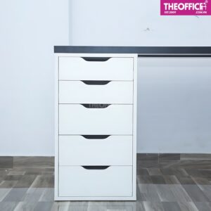 Bàn Máy Tính 2 Chân Tủ 5 Và 2 Ngăn Gỗ MDF TO-BL06