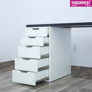 Bàn Máy Tính 2 Chân Tủ 5 Và 2 Ngăn Gỗ MDF TO-BL06