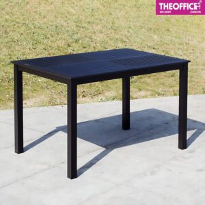 Bàn Ngoài Trời Nhôm Đúc Mặt Polywood Giả Gỗ TO-BN14