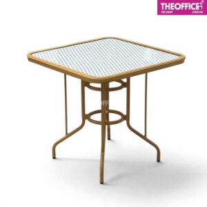 Bàn Nước Sân Vườn Giả Mây Mặt Vuông Nhôm Đúc TO-BN21