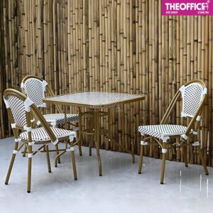 Bàn Nước Sân Vườn Giả Mây Mặt Vuông Nhôm Đúc TO-BN21