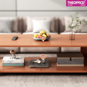 Bàn Sofa 2 Tầng Thiết Kế Đơn Giản Gỗ MDF TO-BS01
