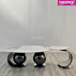 Bàn Tab Sofa Decor Phòng Khách Mặt Kính Cường Lực TO-BS06
