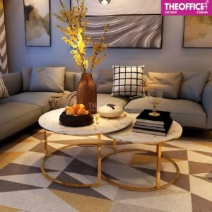 Bàn Trà Sofa Tiếp Khách Phòng Giám Đốc Mặt Đá TO-BS09
