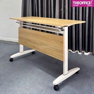 Bàn Training Xếp Gọn Có Bánh Xe Gỗ MDF TO-BV01