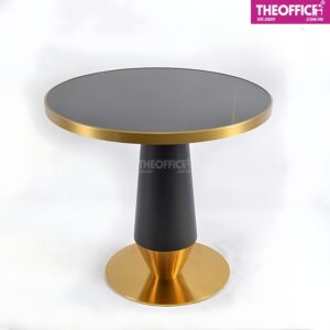 Bàn Tròn Mặt Đá Gốm Khung Thép Chắc Chắn TO-BT12