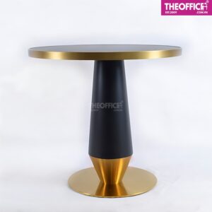 Bàn Tròn Mặt Đá Gốm Khung Thép Chắc Chắn TO-BT12
