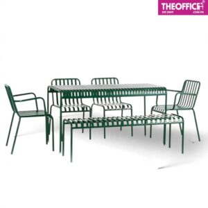 Bộ Bàn Ghế Cafe Sân Vườn Chân Sắt Tĩnh Điện TO-BN41