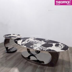 Bộ Bàn Trà Sofa Phòng Khách Mặt Kính Cường Lực TO-BS12