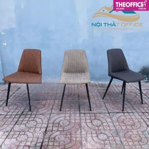 Ghế Ăn Bọc Da Chân Sắt Sơn Tĩnh Điện Đệm Dày Êm Ái TO-GA13