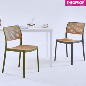 Ghế Ăn Nhựa Đúc Giả Mây Gia Công Tinh Xảo TO-GA48
