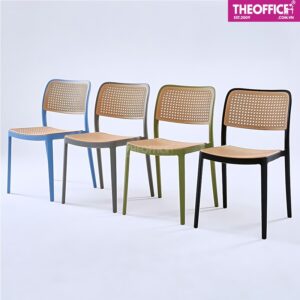 Ghế Ăn Nhựa Đúc Giả Mây Gia Công Tinh Xảo TO-GA48