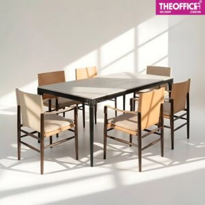 Ghế Cafe Ăn Khung Sắt Sơn Giả Gỗ Êm Ái Chuẩn Đẹp TO-GCF05