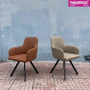 Ghế Cafe Bọc Da Phong Cách Vintage Đệm Dày Êm Ái TO-GCF50
