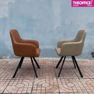Ghế Cafe Bọc Da Phong Cách Vintage Đệm Dày Êm Ái TO-GCF50
