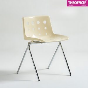Ghế Cafe Decor Lưng Nhựa Chân Sắt Hiện Đại TO-GCF143