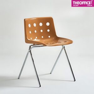Ghế Cafe Decor Lưng Nhựa Chân Sắt Hiện Đại TO-GCF143