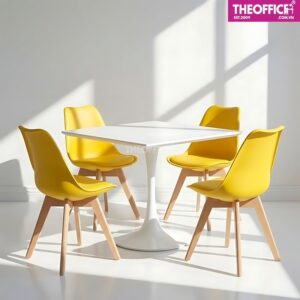 Ghế Cafe Eames Có Nệm Chân Gỗ Tối Ưu Tư Thế Ngồi TO-GCF31
