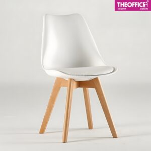 Ghế Cafe Eames Có Nệm Chân Gỗ Tối Ưu Tư Thế Ngồi TO-GCF31