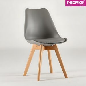 Ghế Cafe Eames Có Nệm Chân Gỗ Tối Ưu Tư Thế Ngồi TO-GCF31
