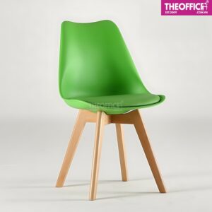 Ghế Cafe Eames Có Nệm Chân Gỗ Tối Ưu Tư Thế Ngồi TO-GCF31