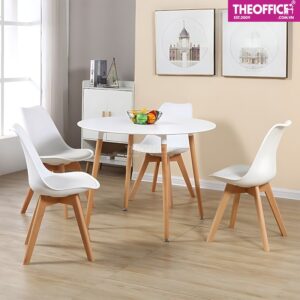 Ghế Cafe Eames Có Nệm Chân Gỗ Tối Ưu Tư Thế Ngồi TO-GCF31