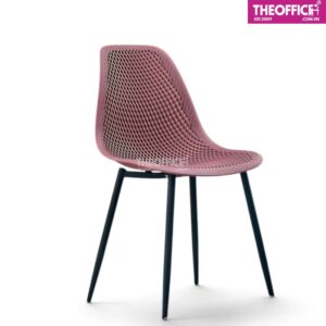 Ghế Cafe Eames Nhựa Lưới Chân Sắt Đệm Dày Êm Ái TO-GCF124