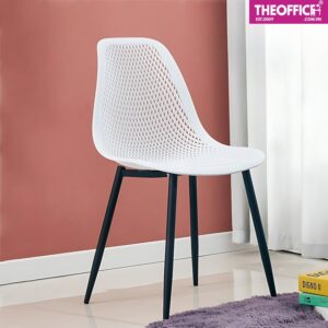 Ghế Cafe Eames Nhựa Lưới Chân Sắt Đệm Dày Êm Ái TO-GCF124