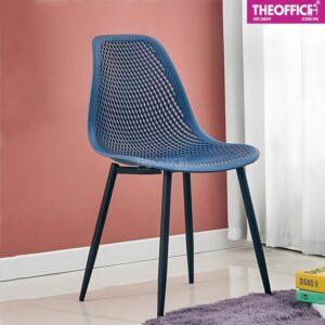 Ghế Cafe Eames Nhựa Lưới Chân Sắt Đệm Dày Êm Ái TO-GCF124