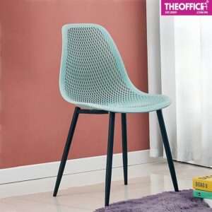 Ghế Cafe Eames Nhựa Lưới Chân Sắt Đệm Dày Êm Ái TO-GCF124
