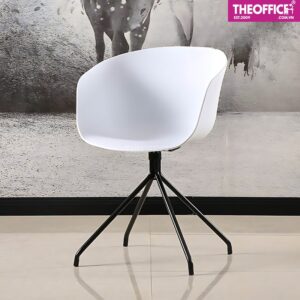 Ghế Cafe Hay Chân Sắt Lưng Nhựa PP Đệm Dày Êm Ái TO-GCF85