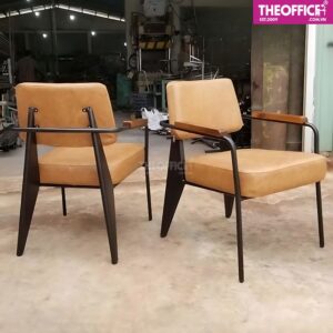 Ghế Cafe Khung Sắt Đệm Bọc Simili Đệm Dày Êm Ái TO-GCF136
