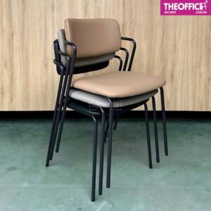 Ghế Cafe Khung Thép Bọc Da PVC Thiết Kế Bền Đẹp TO-GCF30