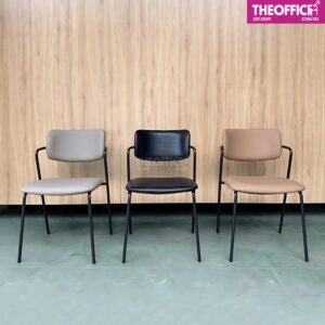 Ghế Cafe Khung Thép Bọc Da PVC Thiết Kế Bền Đẹp TO-GCF30