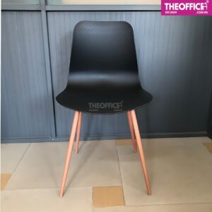 Ghế Cafe Lưng Nhựa Chân Sắt Nâng Đỡ Cột Sống TO-GCF77