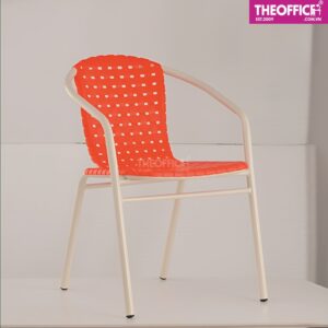 Ghế Cafe Lưng Nhựa Đan Lưới Thoáng Khí Đẹp Mắt TO-GCF144