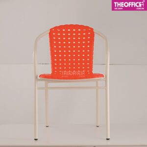 Ghế Cafe Lưng Nhựa Đan Lưới Thoáng Khí Đẹp Mắt TO-GCF144
