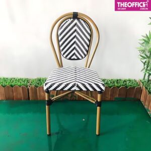 Ghế Cafe Ngoài Trời Nhôm Đúc Giả Mây Tiện Lợi TO-GCF90